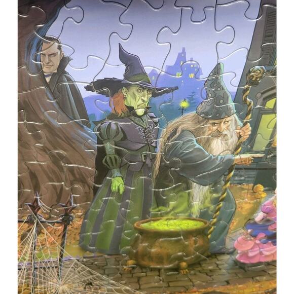 Bits And Pieces Goblins & Goodies & Ghouls Oh My Large Format 300 Pieces Puzzle - Picture 8 of 16